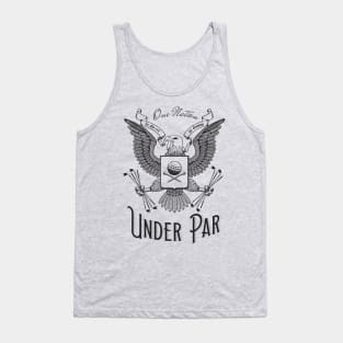 One Nation Under Par Funny Golf Pun Eagle Design Tank Top